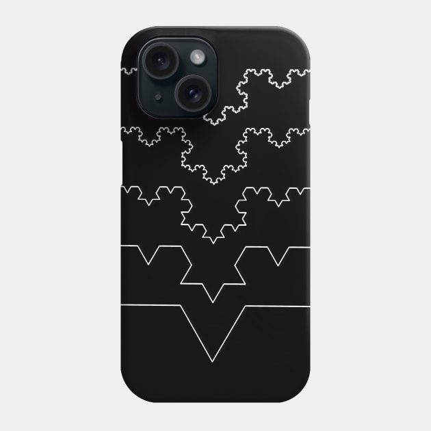 The Koch Curve Phone Case by wanungara