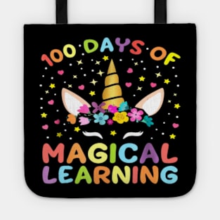 Unicorn 100 Days of School 100th Girls Magical Tote