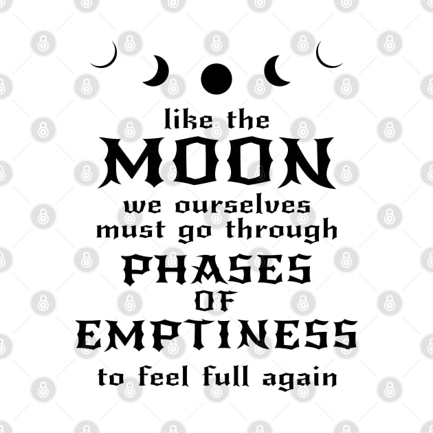 Moon Phases of Emptiness by INpressMerch