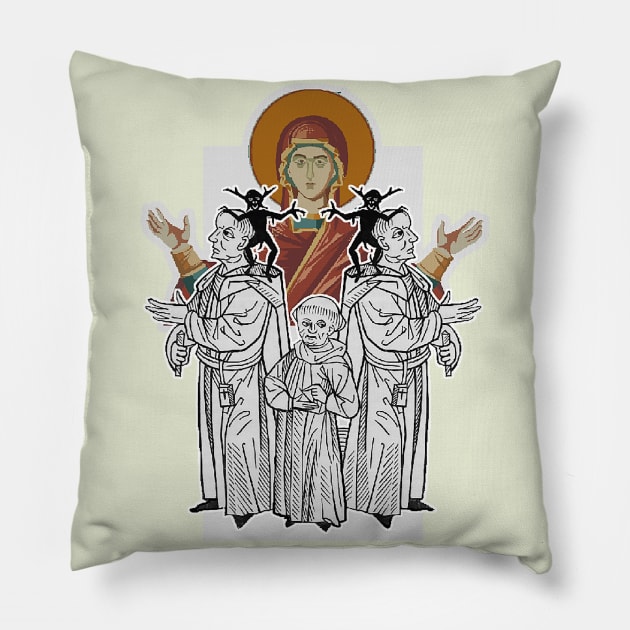 From Byzantium the prophecy of the evil that does not protect itself, get rid of it and pray Pillow by Marccelus