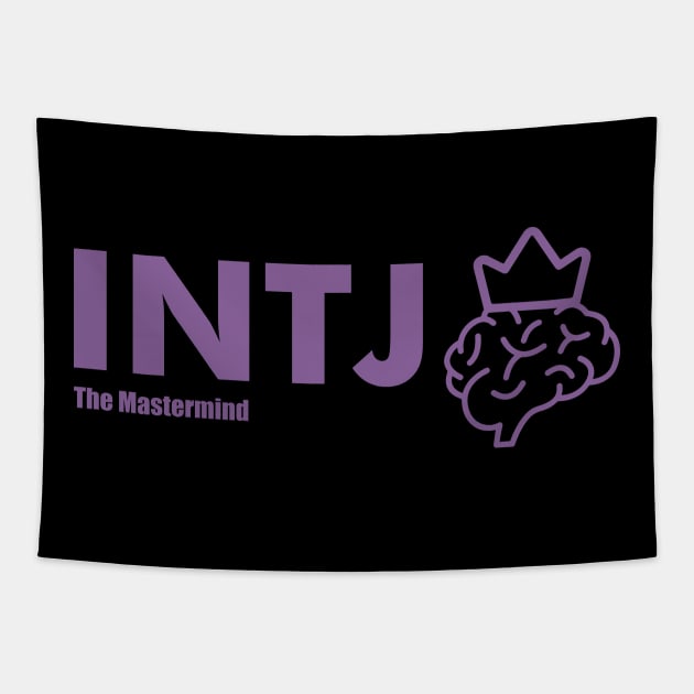 INTJ The Mastermind MBTI types 1C Myers Briggs personality gift with icon Tapestry by FOGSJ