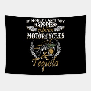 If Money Can't Buy Happiness Explain Motorcycles & Tequila Tapestry