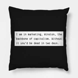 marketing schmidt style Pillow