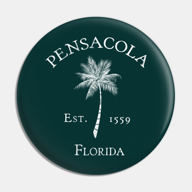 Pensacola Florida Vintage Palm Pin by TGKelly