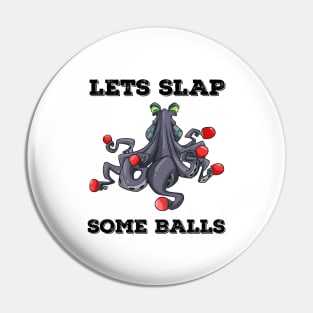 Ping Pong Table Tennis Tabletennis Funny Kraken Octopus Pun Pin