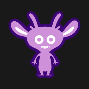 Cute Purple Cartoon Alien Monster T-Shirt