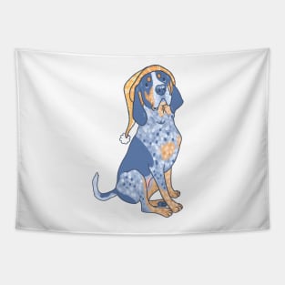 Cozy Bluetick Coonhound Tapestry