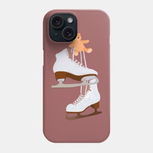 Winter Ice Skating Christmas Cute Drawing Phone Case