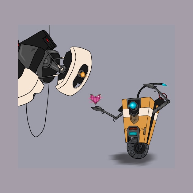 GladOS and Claptrap by Velvet