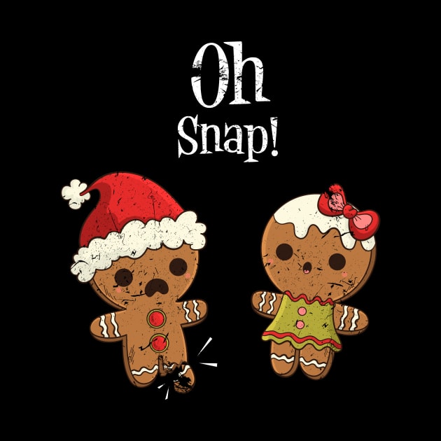 Gingerbread Man Oh Snap Funny Cute Christmas by kokowaza