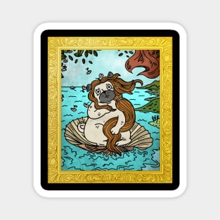 Pug mermaid - Dog Lover Magnet