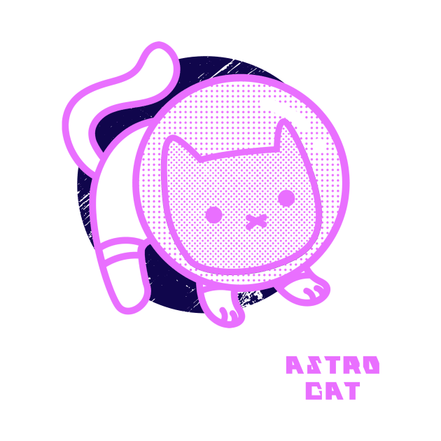 Cute Astro Cat Stargazer by 46 DifferentDesign