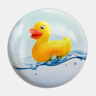 Rubber Ducky in a Bubble Pin