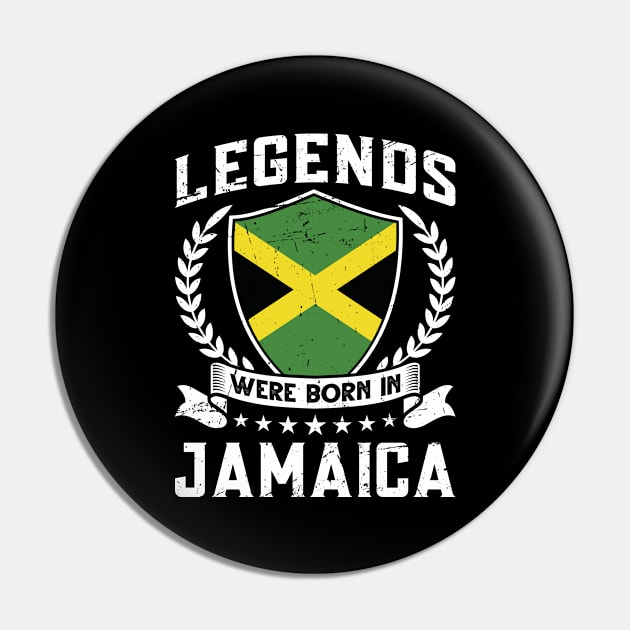 Vintage Design Jamaican Flag Jamaica Pin by MGS