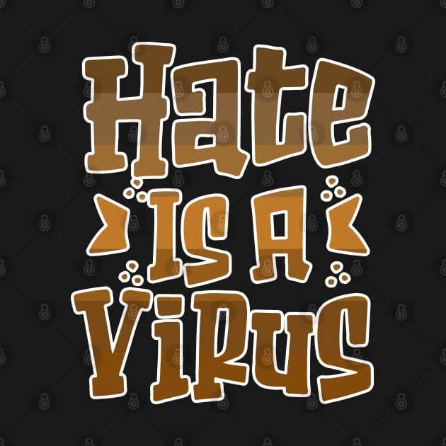 Hate is a Virus End Racism Equality by ArtedPool