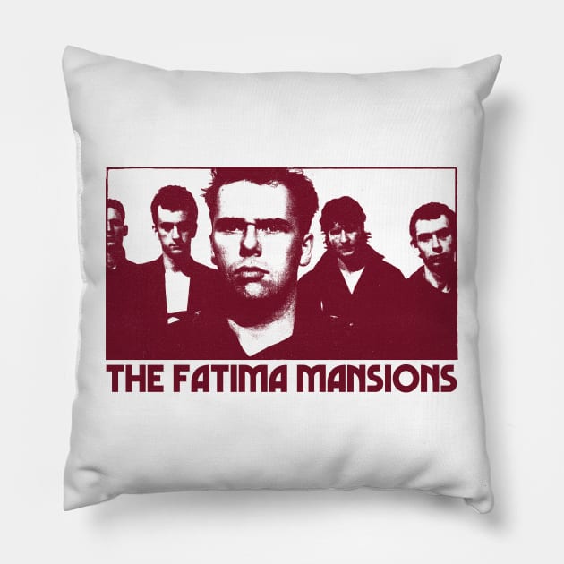 The Fatima Mansions  •  • Retro Fan Design Pillow by unknown_pleasures