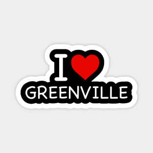 Greenville - I Love Icon Magnet