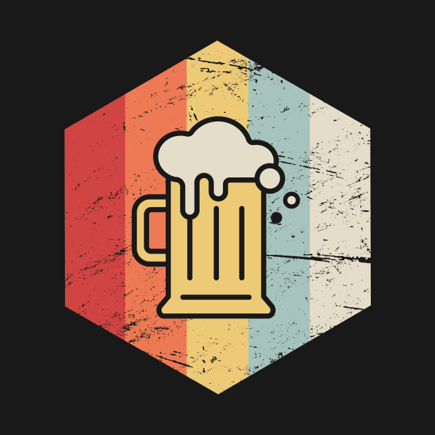 Vintage Retro 70s Beer Icon by MeatMan