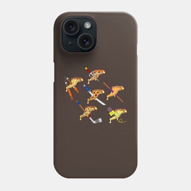 Pizza Party Ninja Slice Phone Case by CoreyUnlimited