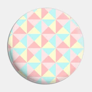 Pink Teal Blue Rose Yellow Pastels geometric triangles Pattern Pin