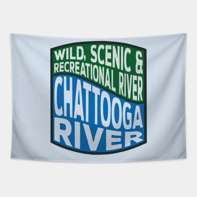 Chattooga River Wild, Scenic and Recreational River wave Tapestry by nylebuss