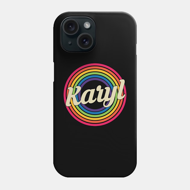 Karyl - Retro Rainbow Style Phone Case by MaydenArt