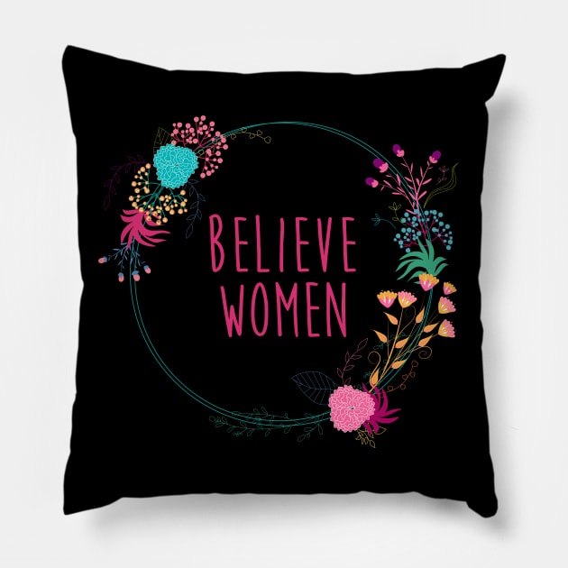 Believe Women Pillow by midwifesmarket