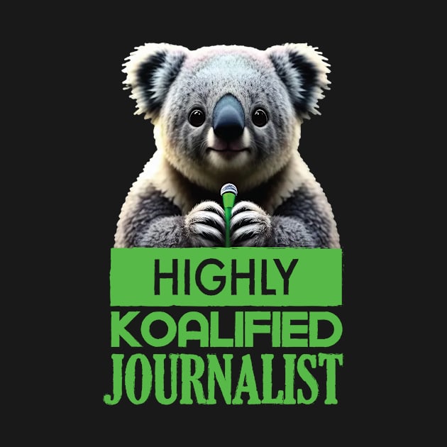 Just a Highly Koalified Journalist Koala by Dmytro