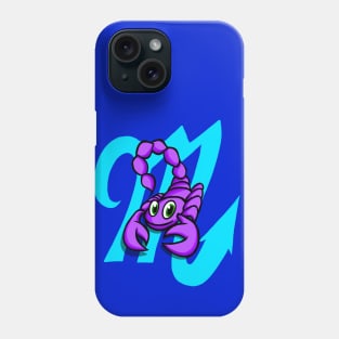 Happy Scorpion With Scorpio Symbol Phone Case