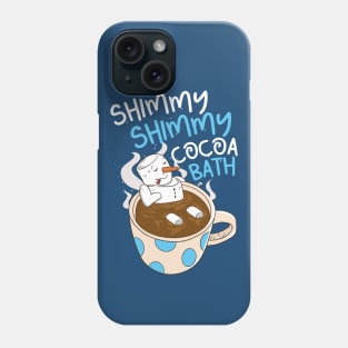 Shimmy Shimmy Cocoa Bath // Funny Hot Cocoa Snowman Cartoon Phone Case