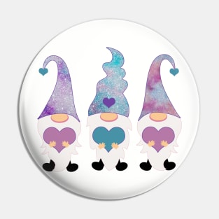 Galaxy Gnome Trio Pin