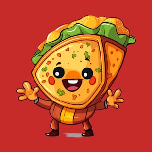 kawaii Taco cehees T-Shirt cute potatofood funny T-Shirt