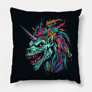 Zombie Unicorn Pillow