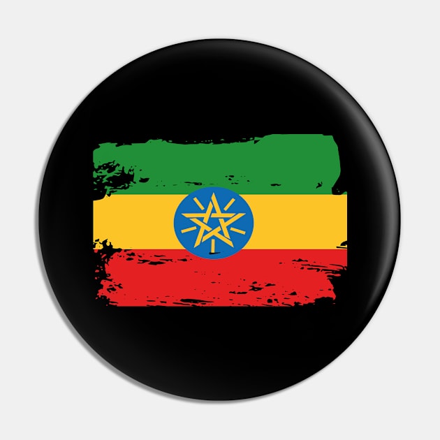 Official Ethiopia Flag Ethiopian Country Pride Vintage Pin by HeroGifts