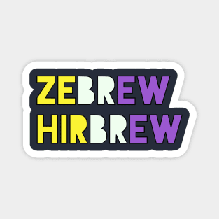 Zebrew/Hirbrew Magnet