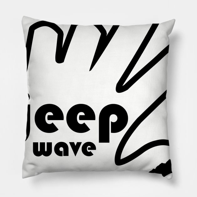 Jeep Wave Pillow by AddictingDesigns