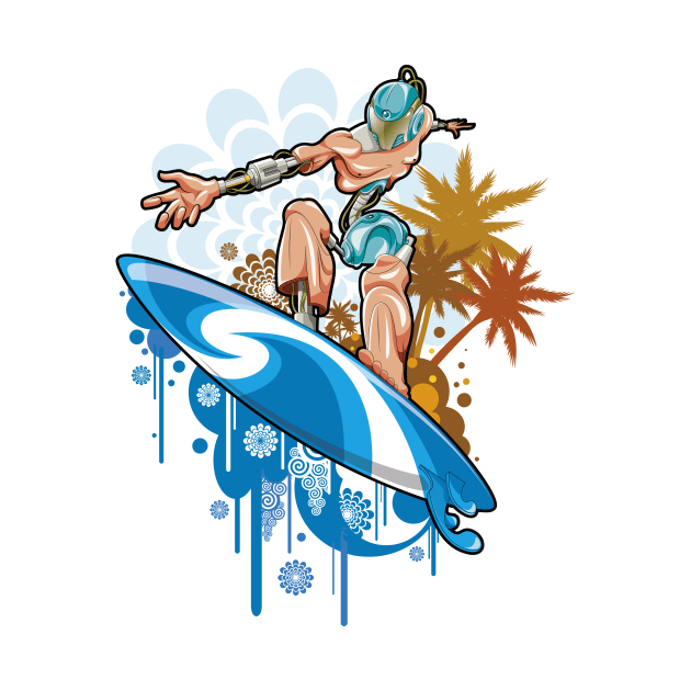 Cyborg surfer by Tarkov
