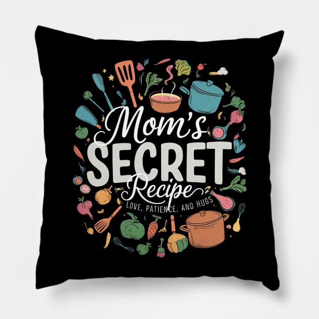 "Mom's Kitchen Magic: Love & Cooking" Pillow by WEARWORLD