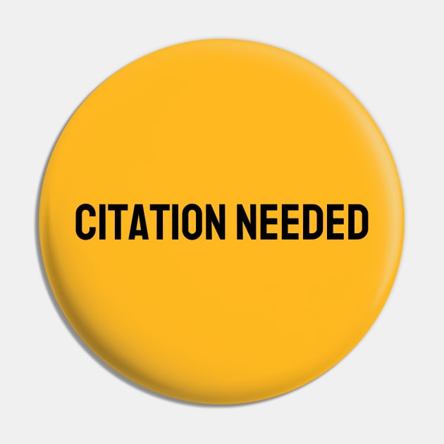 Citation Needed Pin by Maintenance Phase