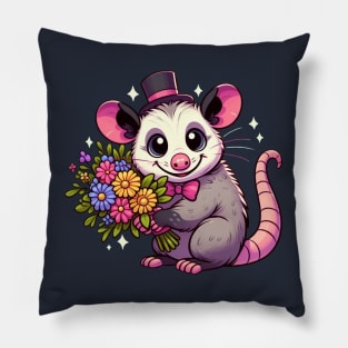Joyful Opossum Pillow