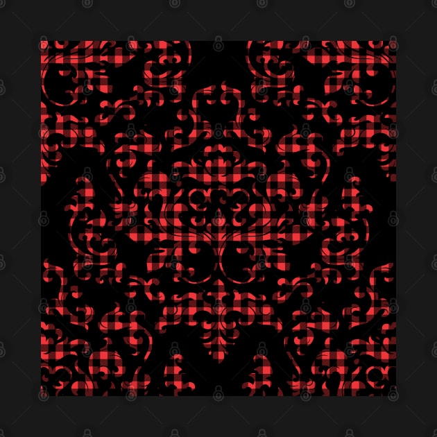 Damask Variations: Buffalo Plaid by implexity