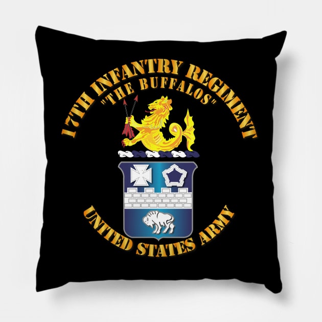 17th Infantry Regt - COA Pillow by twix123844