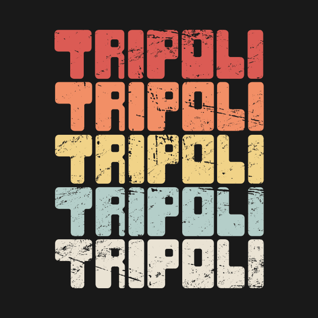 Vintage TRIPOLI Lebanon Text by Wizardmode