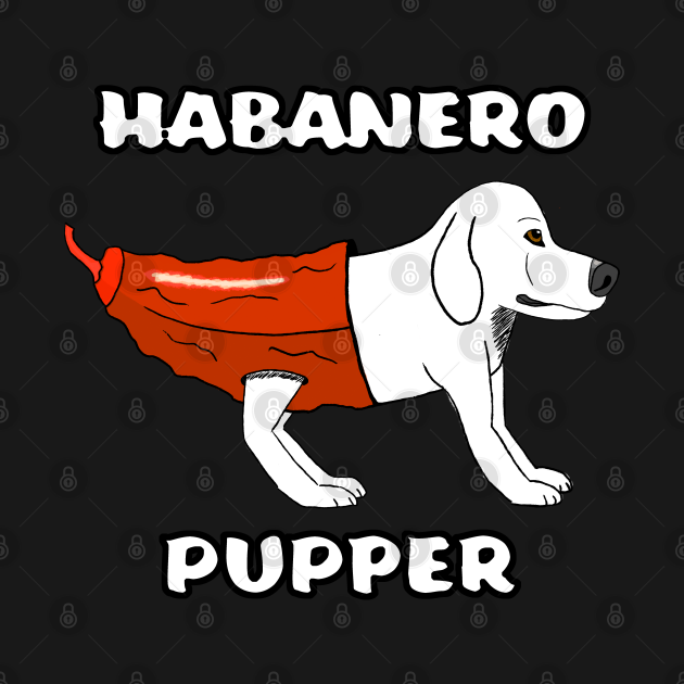 Habanero Pupper Dog in Pepper Costume Habanero Pepper Pun