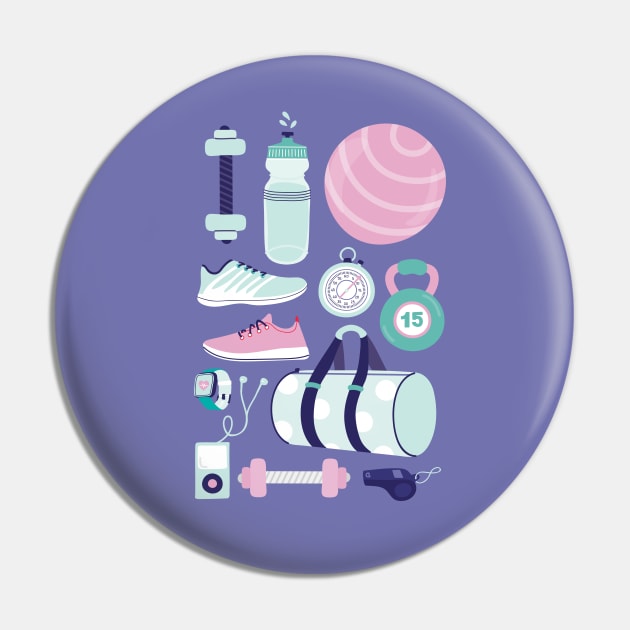 Get Fit Pin by allisonromerodesign