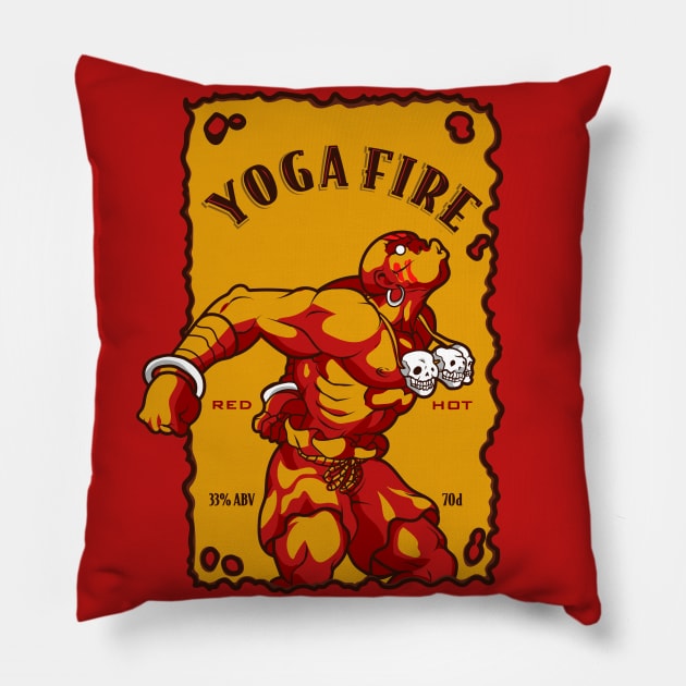 Yoga Fire Pillow by Jones Factory