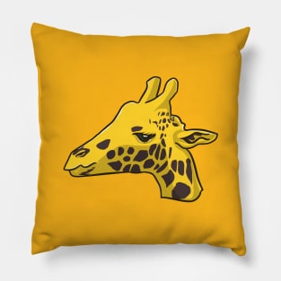 Giraffe Head Pillow