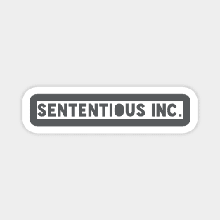 White Sententious Inc. Magnet