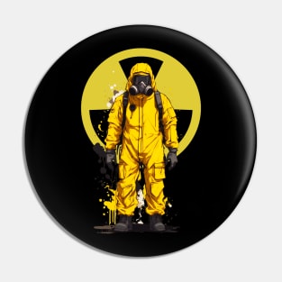 Hazmat Suit Gas Mask Pin