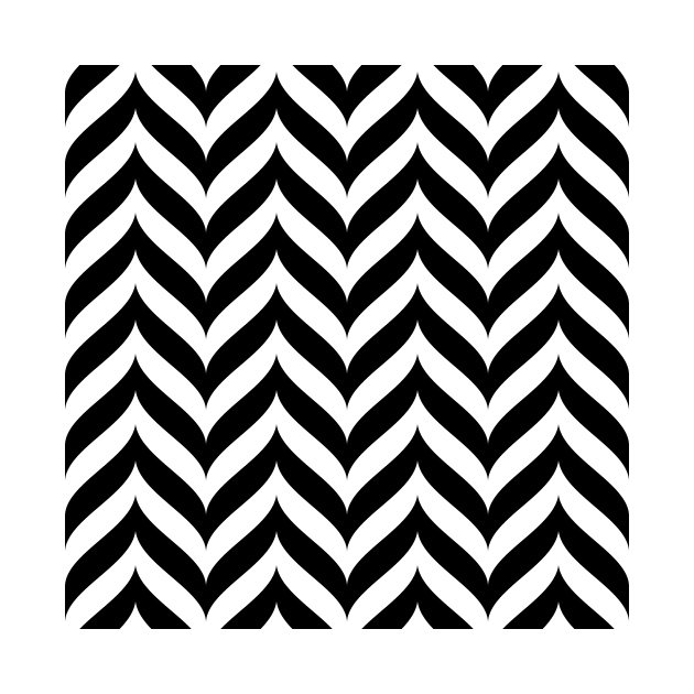 White Chevrons on Black background by Makanahele